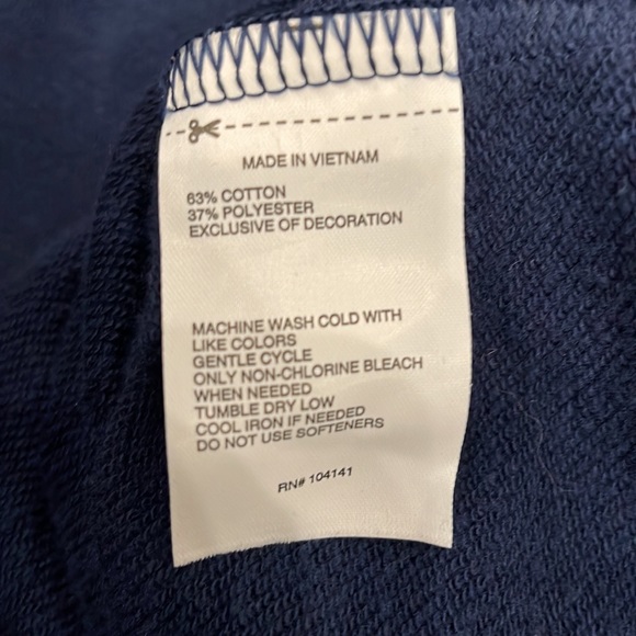 DSG Cropped Navy Blue Sweatshirt - Picture 5 of 5